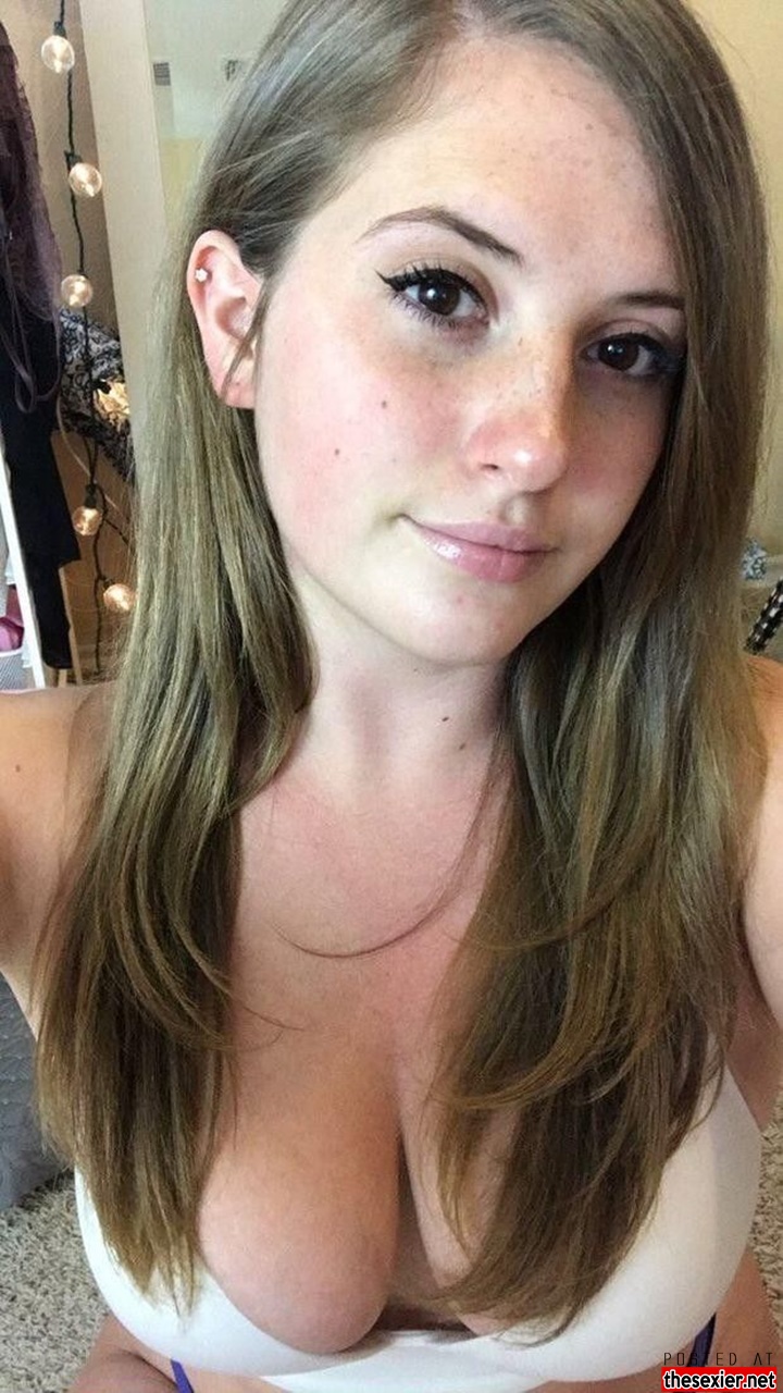 short hair blonde boobs selfie free pics