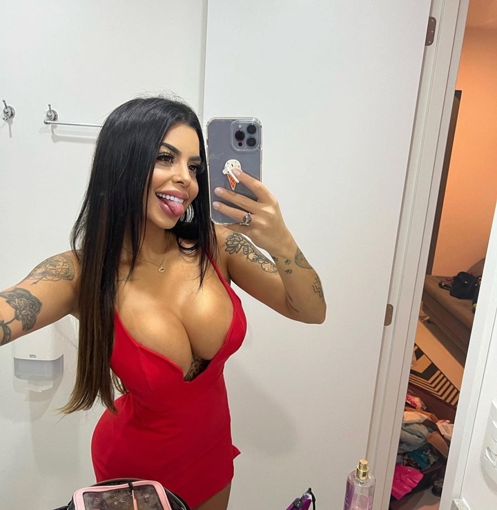 13 hot brazilian chick in sexy red dress hibf44